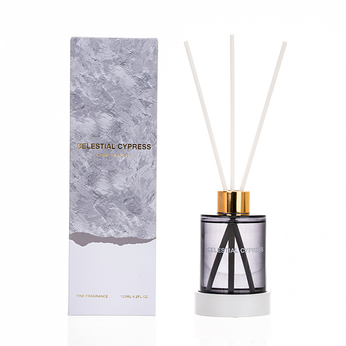 The Ultimate Collection Reed Diffuser Grey Celestial Cypress Grey Glass Jar Diffuser 120/200ml