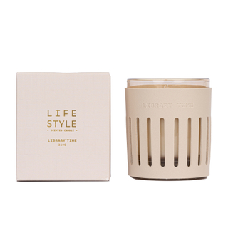 Leather 2022 Series Library Time 210g Beige Scented Candle