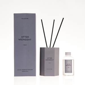 The Earthy Collection Reed Diffuser Grey After Midnight Grey Cement Jar Diffuser 150ml