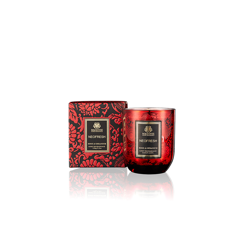 Neo Fresh Collection Rose&Geranium 150g Scented Candle