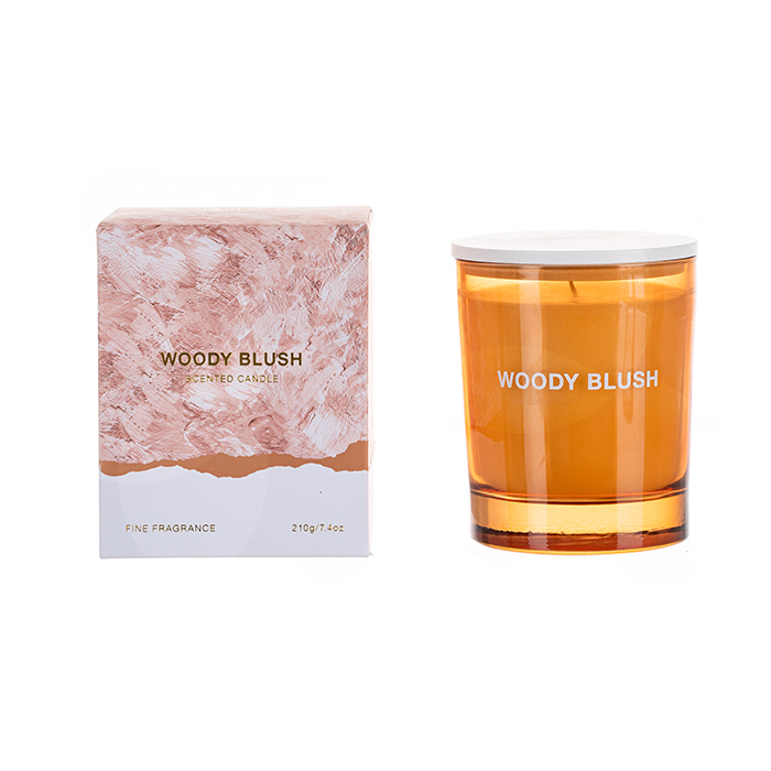 The Ultimate Collection Scented Candle Orange Woody Blush Orange Glass Jar 210g/250g 
