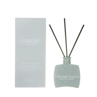 The Concise Collection Reed Diffuser Grey Celestial Cypress Grey Glass Jar Diffuser 100ml/180ml