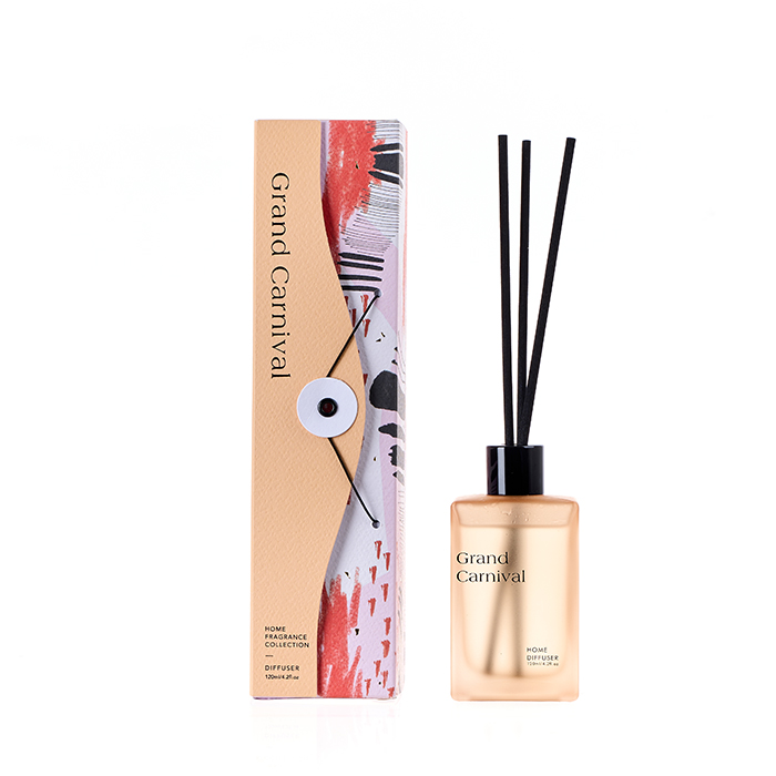 The Fantasy Collection Reed Diffuser Orange Grand Carnival Orange Glass Jar Diffuser 120/180ml