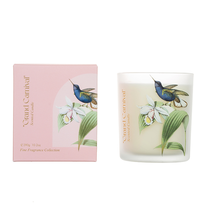 The Morning Garden Collection Scented Candle Pink Grand Carnival Pink Glass Jar 150g/250g/290g 