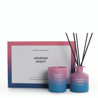 As Simple As Color Collection Arabian Night 60g Scented Candle and 50ml Reed Diffuser